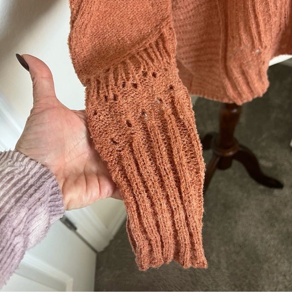 Burnt Orange Bohemian Sweater - Picture 3 of 9